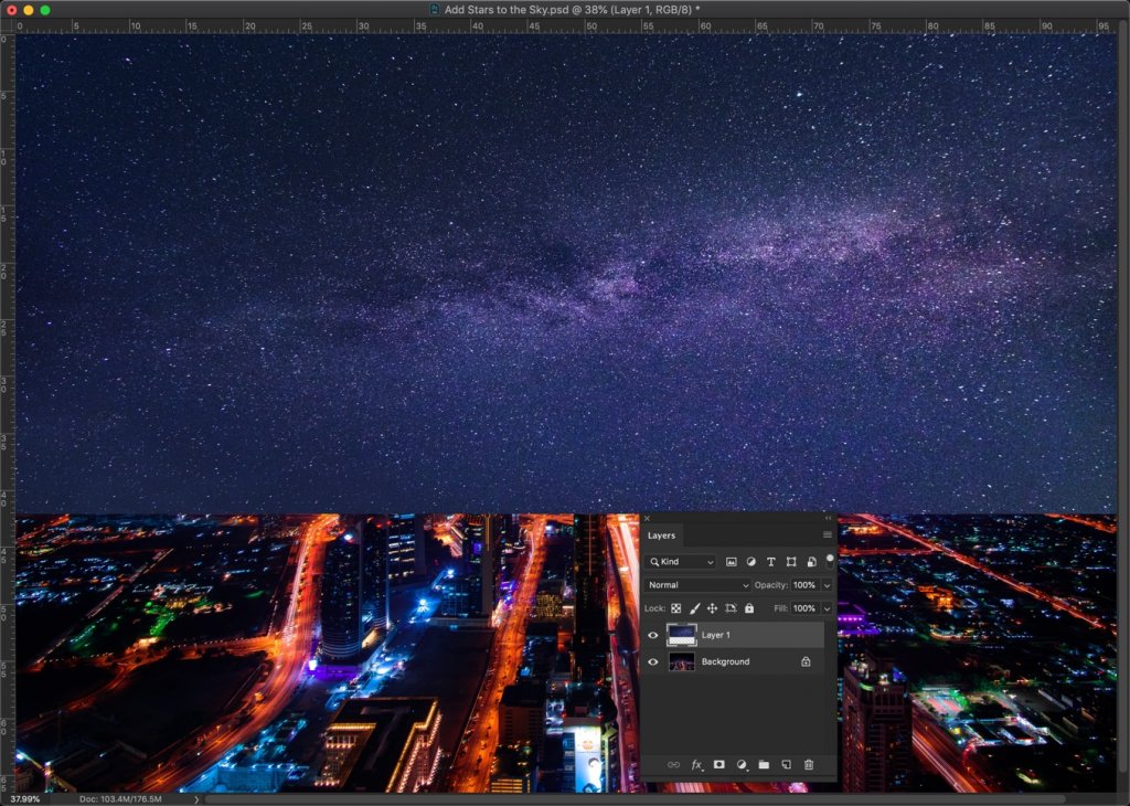 How to add stars to the sky in Photoshop - TrickyPhotoshop