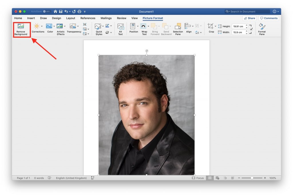 How to remove background in