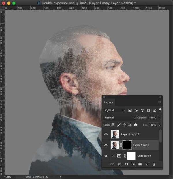 How to create double exposure photo in Photoshop - TrickyPhotoshop